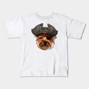 Yorkie Pirate Kids T-Shirt